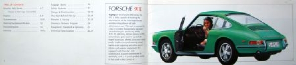 Porsche Modellprogramm 1967 Automobilprospekt (6917)